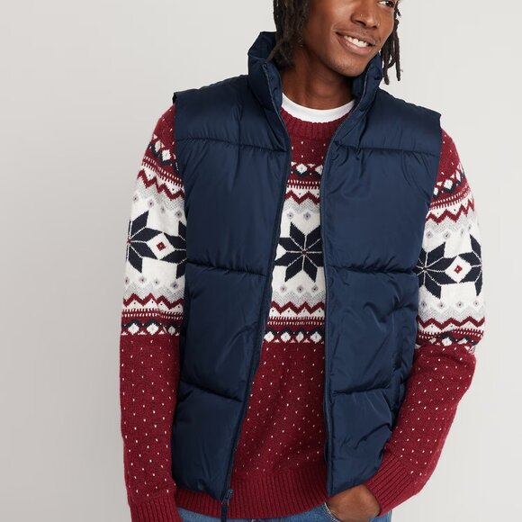 Puffer Vest Fleece Vest Old Navy Old Navy Womens Puffer Vest